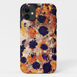 Yellow daisy flower floral pattern digital art iPhone 11 case