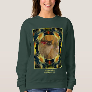 Yellow Daisy Flower Frame Create Your Own Photo Sweatshirt
