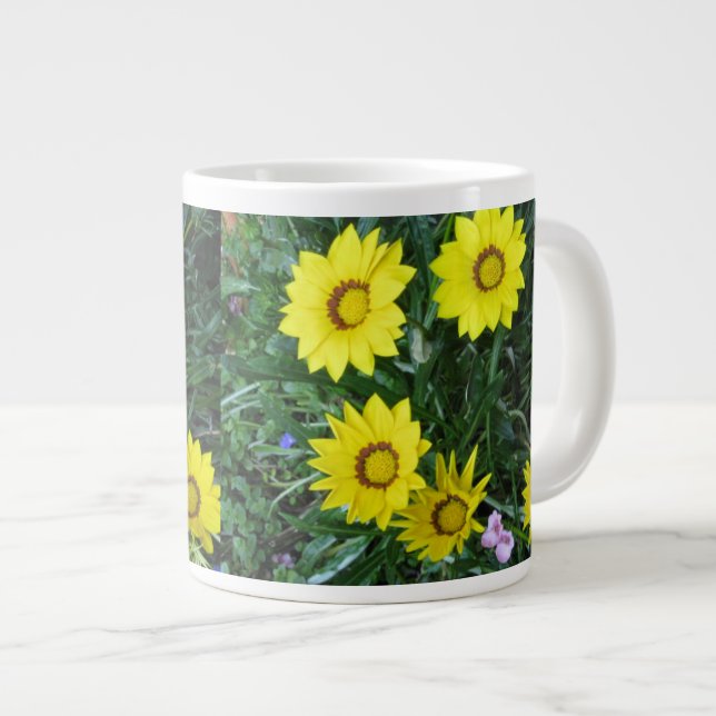 Yellow Daisy Jumbo Mug (Front Right)