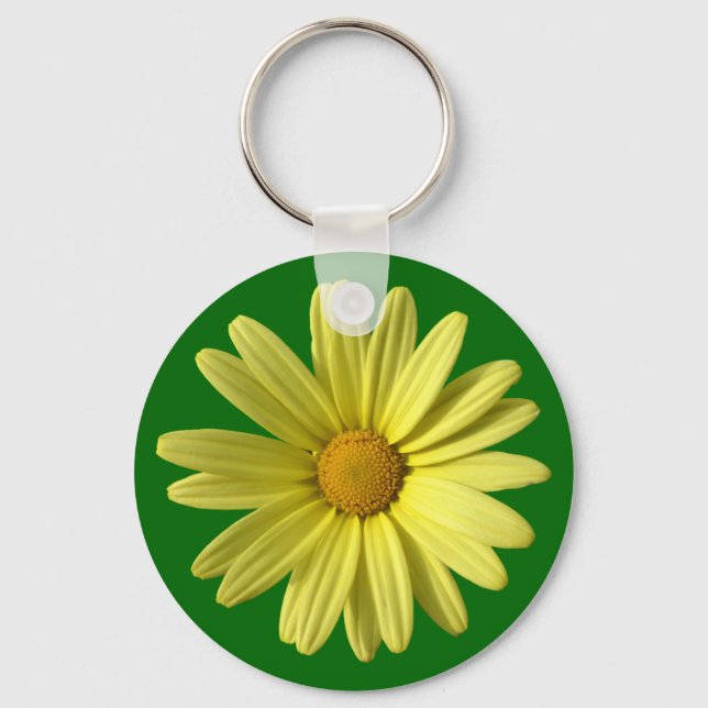 Yellow Daisy Key Ring (Front)