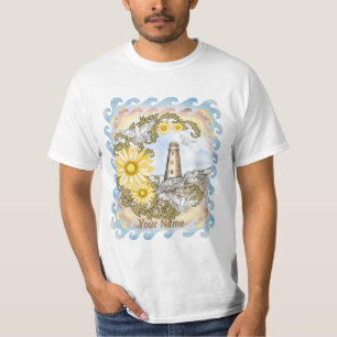 Yellow Daisy Lighthouse  T-Shirt