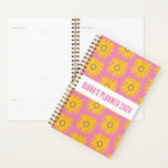 Yellow Daisy Pattern Flowers Blooms Floral CUSTOM Planner<br><div class="desc">Hello! I hope you like this original artwork design. Add your own text,  change the colours or fonts to personalise it. Check my shop for more designs. If you'd like something custom please let me know.</div>