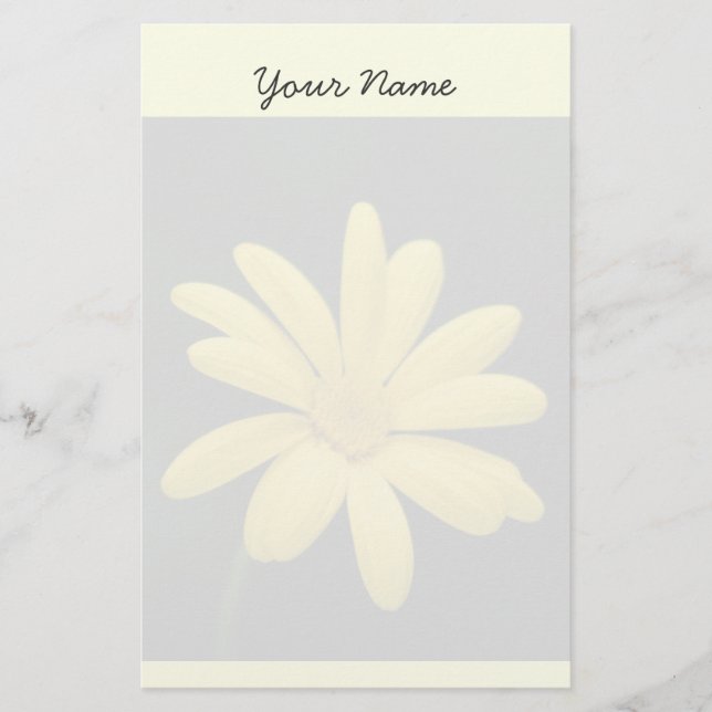 Yellow Daisy Stationary Stationery (Front)