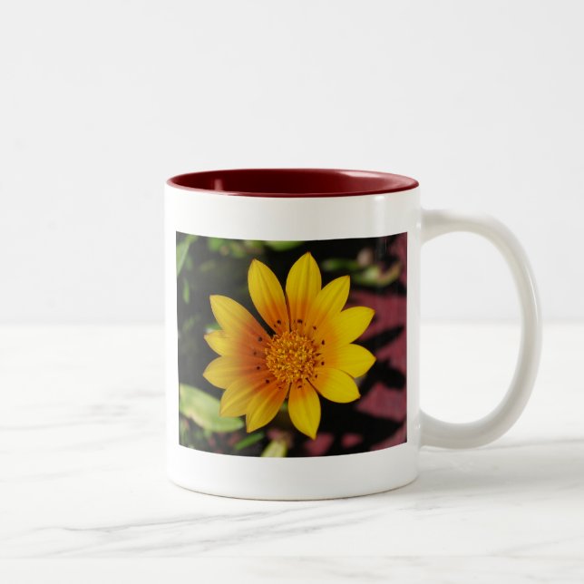 Yellow Daisy Two-Tone Coffee Mug (Right)
