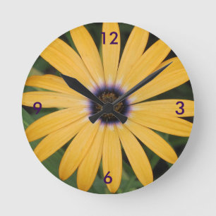 Yellow Daisy Wall Clock