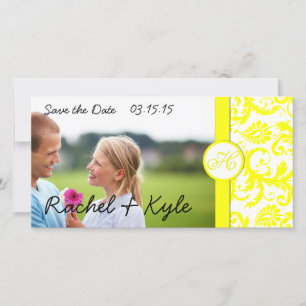 Yellow Damask Save the Date