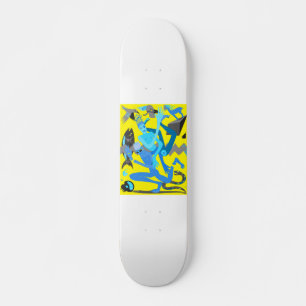 Yellow dance skateboard deck