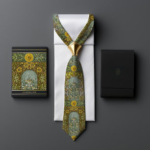 Yellow Dandelion Dream: Victorian Era Floral Men's Tie