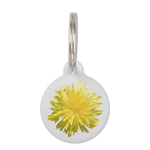 Yellow Dandelion Pet Tag