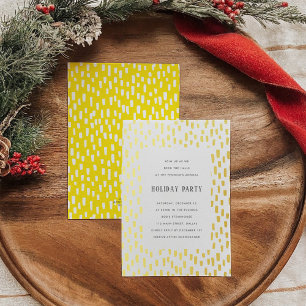 Yellow Dashingly Golden Holiday Party Gold