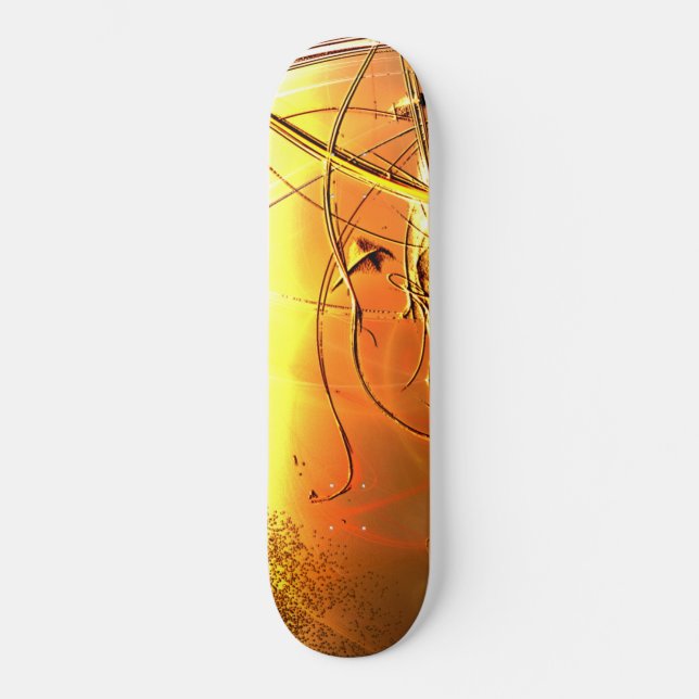 Yellow Design Skateboard (Front)