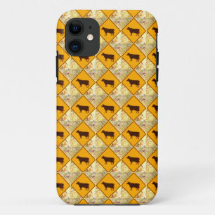 yellow diamond cattle sign case
