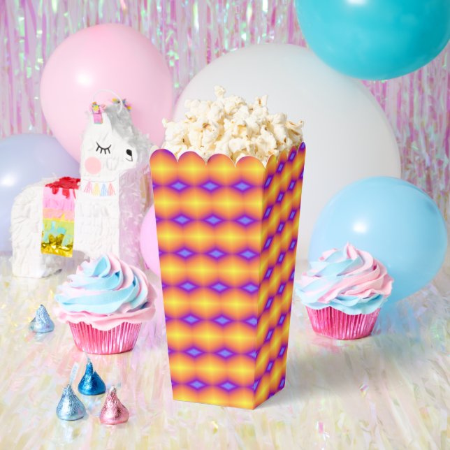 Yellow diamond colour blast favour box (Party)