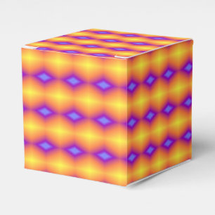 Yellow diamond colour blast favour box