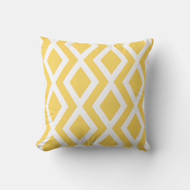 Yellow Diamond Cushion (Front)