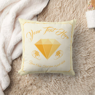 Yellow Diamond Gemstone Jewellery. 50 Golden Weddi Cushion