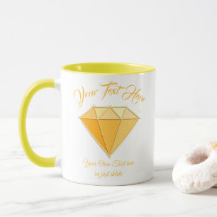 Yellow Diamond Gemstone Jewellery. 50 Golden Weddi Mug