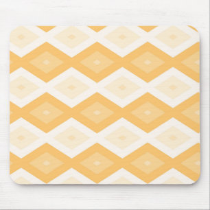 Yellow diamond pattern mouse mat