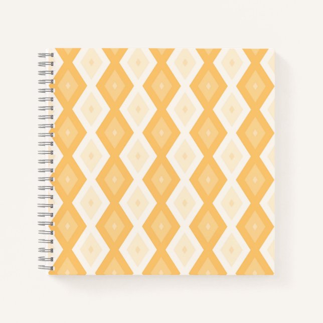 Yellow diamond pattern notebook (Front)