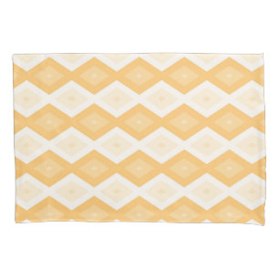 Yellow diamond pattern pillowcase