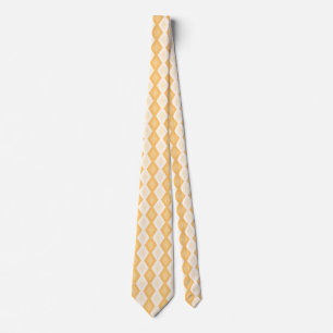 Yellow diamond pattern tie