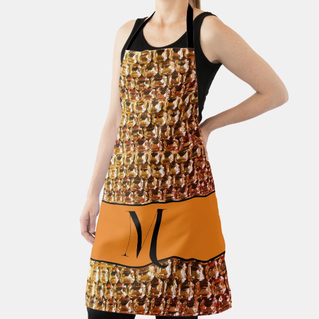 Yellow diamonds,  orange diamonds , gemstone   apron (Insitu)