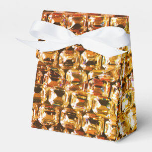 Yellow diamonds, orange diamonds , gemstone favour box