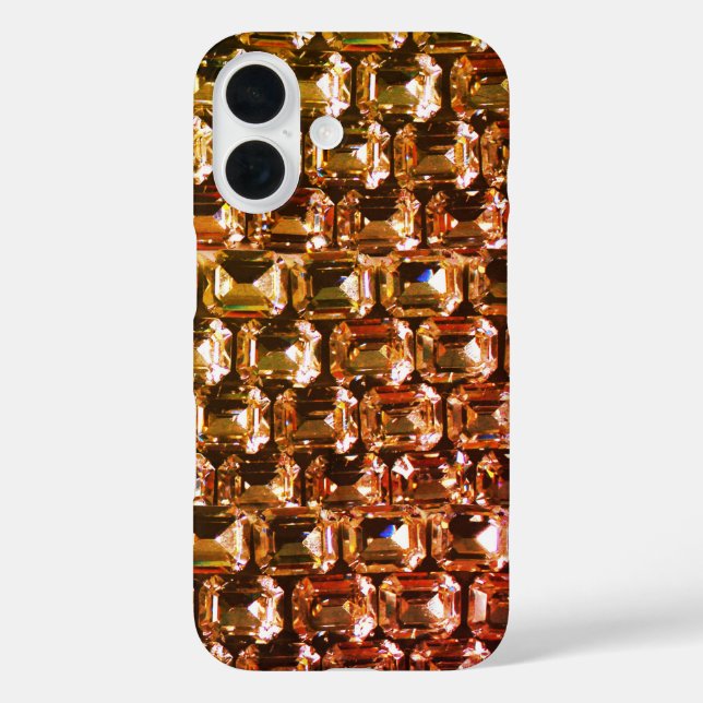 Yellow diamonds orange diamonds pink gemstone   Case-Mate iPhone case (Back)