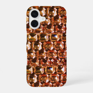 Yellow diamonds orange diamonds pink gemstone iPhone 16 case
