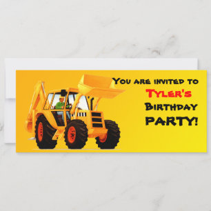 Yellow Digger Invitation