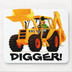 Yellow Digger Mouse Mat