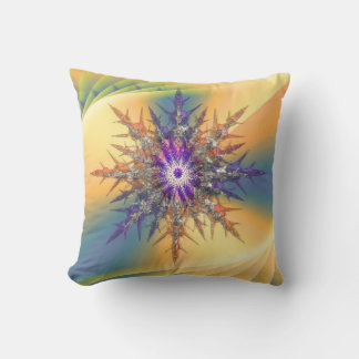 Yellow & Dimond modern flowral Cushion