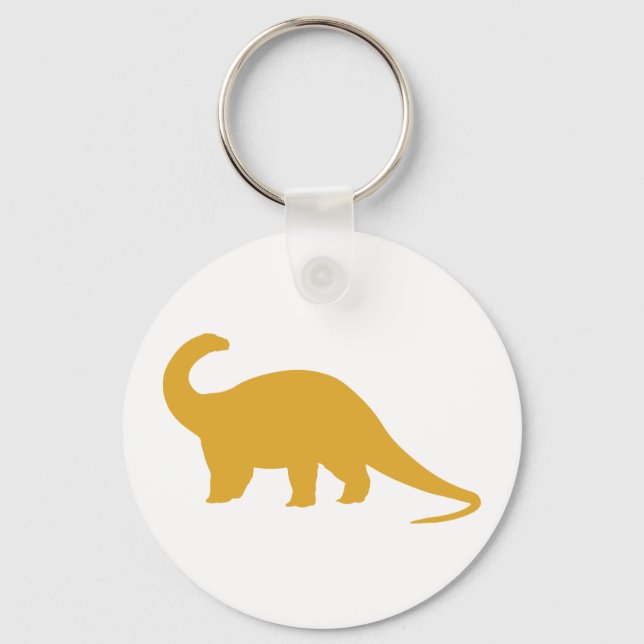 Yellow Dinosaur Key Ring (Front)
