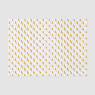 Yellow Dinosaur Pattern Tissue Paper