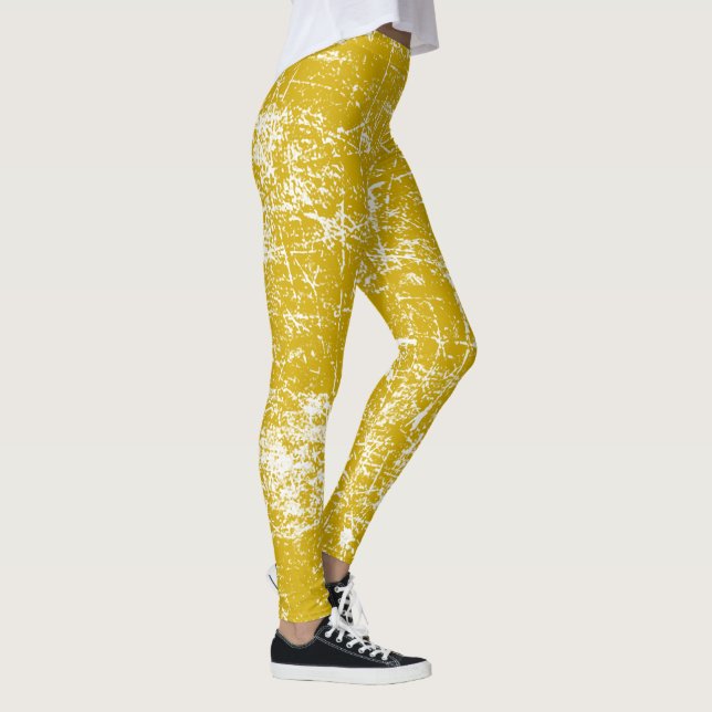 Yellow Distressed Leggings (Right)