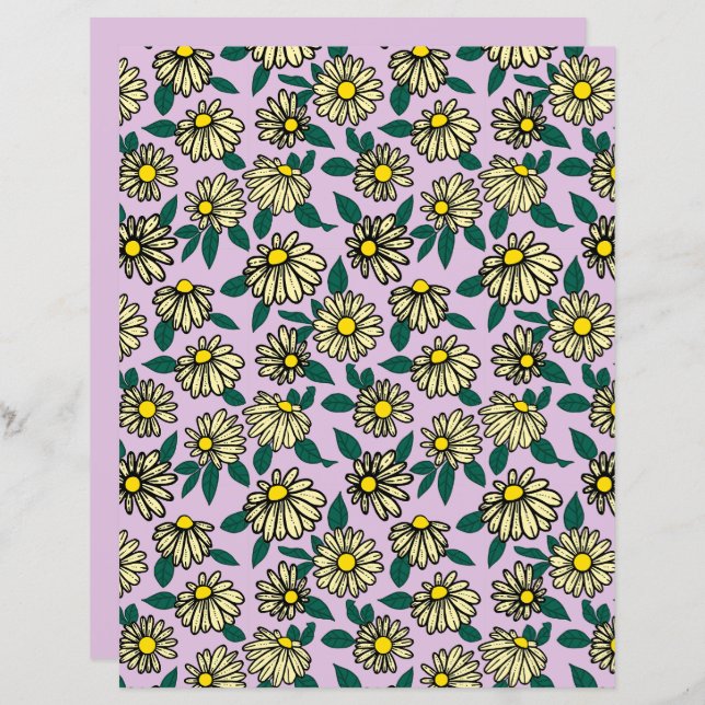 Yellow Ditsy Floral Pattern (Front/Back)