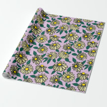 Yellow Ditsy Floral Pattern