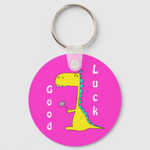 YELLOW DlNO, Good , Luck Key Ring