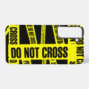 Yellow Do Not Cross Crime Scene Tape Danger Areas Samsung Galaxy Case
