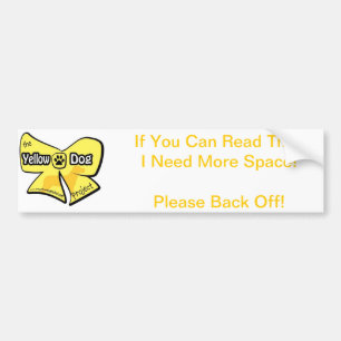 Yellow Dog Bumper Sticker