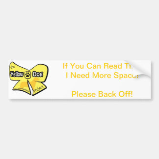 Yellow Dog Bumper Sticker