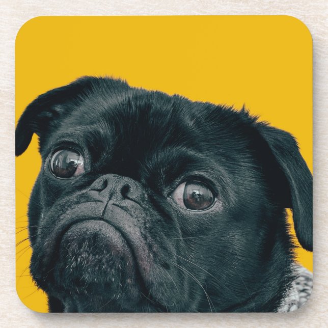 yellow dog coaster (Front)