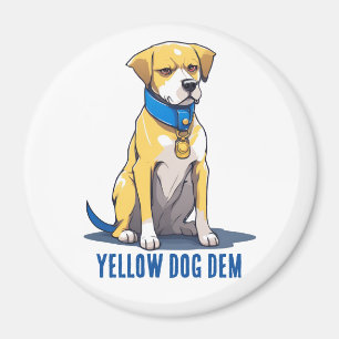 Yellow Dog Democrat Politics USA President 2024 Magnet