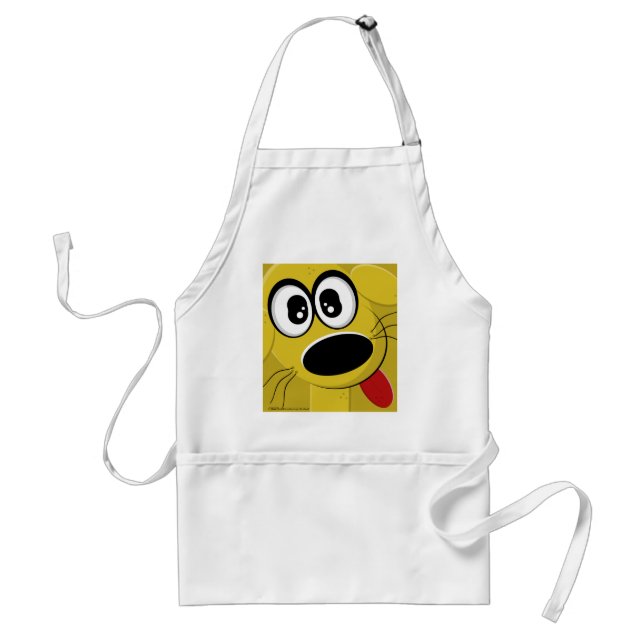 Yellow Dog Face Standard Apron (Front)