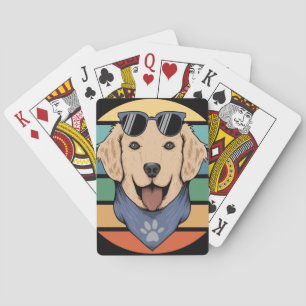 Yellow Dog Fashion Bicycle Playing Cards