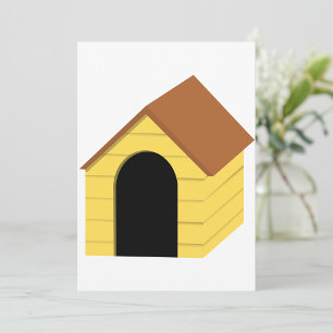 Yellow Doghouse Invitations