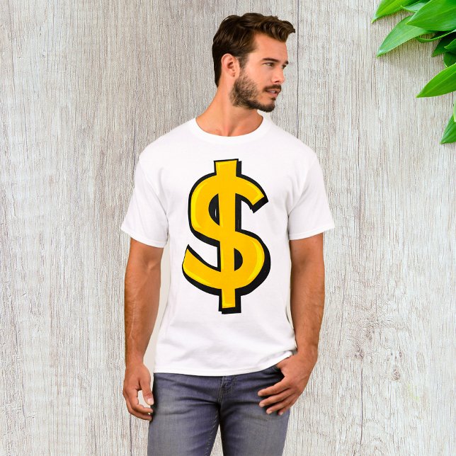 Yellow Dollar Symbol T-Shirt (Creator Uploaded)