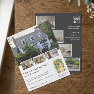 Yellow Door Watercolor Listing Real Estate Agent Flyer