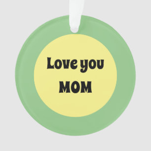 Yellow Dot Acrylic Ornament