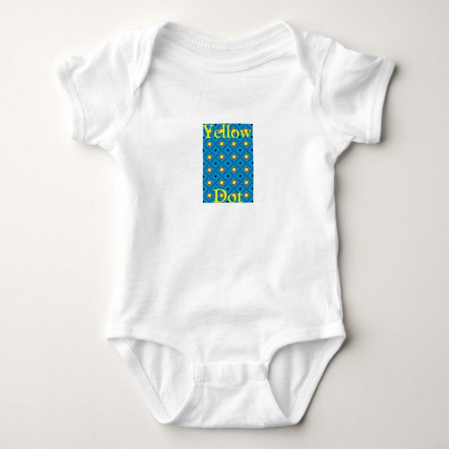 Yellow Dot Infant One Snap Shirt (Front)